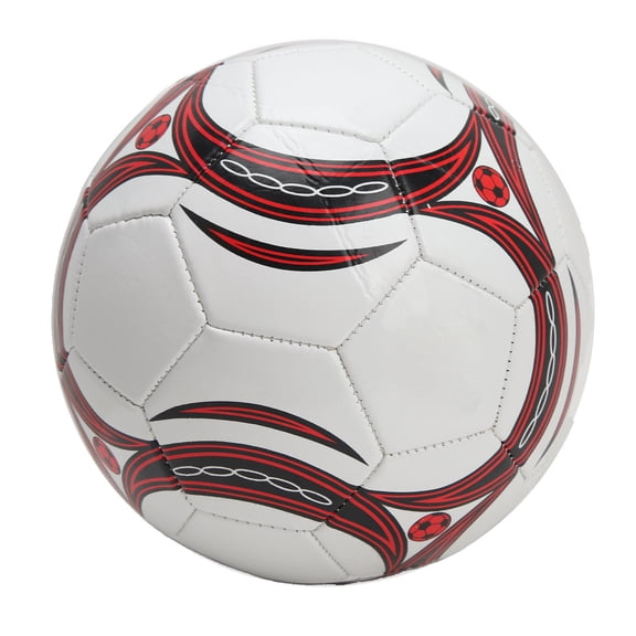 YAHHU Size 5 PVC Practice Soccer Ball, Red Fire Pattern Design for Adult Training and Outdoor Match Games, Thickened Durable Material, Ships Deflated (8.66 inches / 22 cm)
