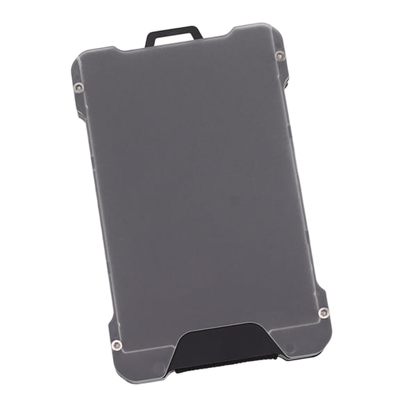 YAHHU Slim Wallet Transparent Badge Card Pocket Anti Demagnetization Aluminum Alloy Card Holder RFID Blocking Minimalist Business Credit Card Case with ID Window Black, 3.94 inches / 10.00 cm