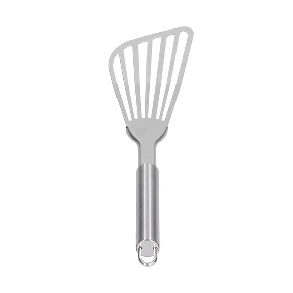 YAHHU Slotted Fish Spatula Thick Polished Stainless Steel Fish Turner Flipper for Kitchen Camping and Restaurant Cooking Essential Kitchen Tools Silver Color (12.99 inches / 33 cm)