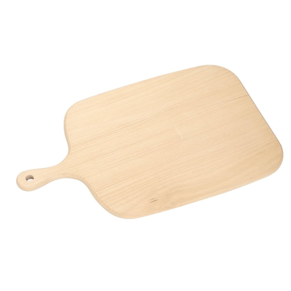 YAHHU Small Cheese Board Strong Beech Wood Multi Purpose Wooden Cutting Board for Kitchen Party Cafe Bar Hanging Hole Rustic Serving Platter (10.2x5.9x0.6 inches / 25.9x15x1.5 cm)