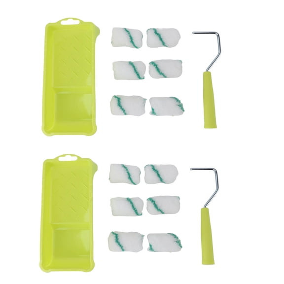 YAHHU Small Paint Roller Set Precise Control, Easy Clean, Ideal for DIY Home Dcor & Crafts