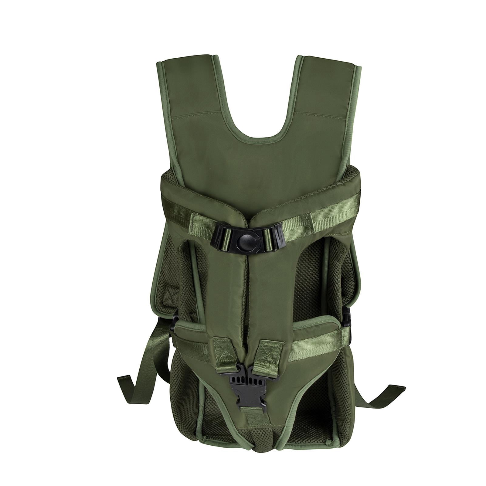 YAHHU Small Pet Carrier Backpack for Dogs, Water-Resistant Adjustable Dog Travel Bag, Green, S (12.60 in / 32 cm)