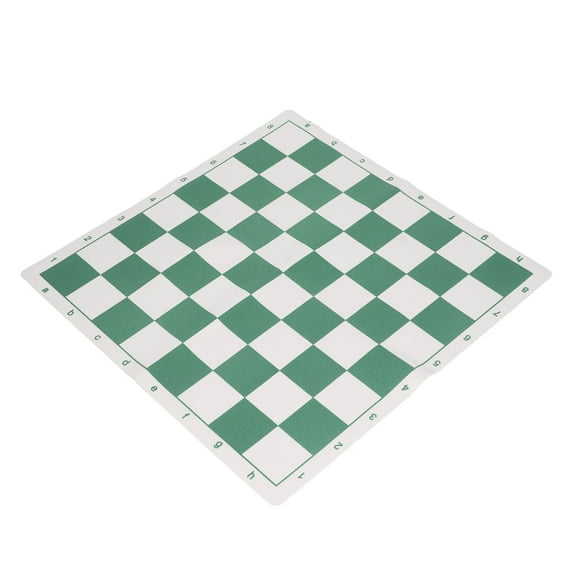 YAHHU Small Portable PU Leather Chess Board Only International Chessboard Replacement for Classic Strategy Games Leisure Sports Accessories 8.7 Inches / 22 cm (Pieces Not Included)