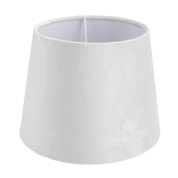 YAHHU Small White Fabric Lamp Shade, E27 E14 Dual Use Hand Crafted Conical Lampshade for Table Lamp and Floor Light Replacement, 9.84 inches / 25 cm Length, Perfect for Bedside Home Office Decor