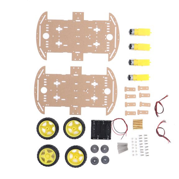 YAHHU Smart Car Chassis Driving Wheel Motor Screw Nut Accessory Set Kit for DIY Replacement[cite: 1]