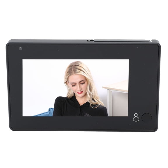 YAHHU Smart Door Viewer Peephole Camera with 4.3 Inch Screen, 2MP 720P HD Wide Angle Night Vision Security System Home Eye Hole Cam (10 inches / 25.4 cm)