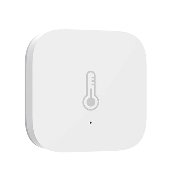 YAHHU Smart Home Temperature and Humidity Sensor with Real-Time Atmospheric Pressure Detection Wireless Remote Monitoring and App Alerts Battery Operated White