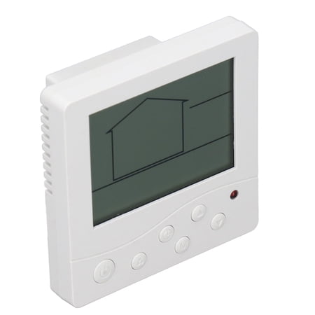 YAHHU Smart LCD Air Conditioning Temperature Control Panel, 180-260V Intelligent Digital Thermostat Controller System Switch for Home and Office Heating Cooling, 3-Speed Output, Approx 3.5x3.5x1.6in