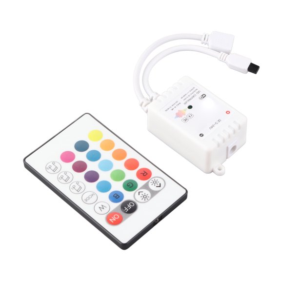 YAHHU Smart LED Strip Light Controller Wireless IR 24-Key Wifi Bluetooth DC 5V-24V Voice Control Switch Module for Home Tuya KTV App Integration Dual Mode (9.00 in / 22.86 cm)