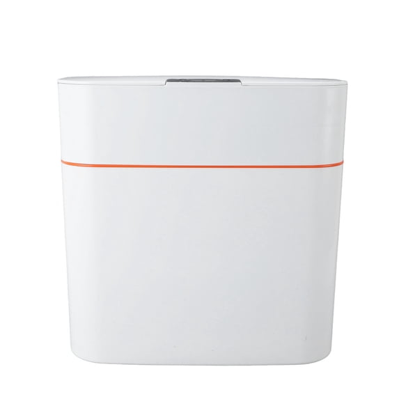 YAHHU Smart Sensor Trash Can Wall Mounted IPX5 Waterproof Garbage Bin for Bathroom Bedroom Kitchen 15L / 3.96 Gallons Touchless Wastebasket, White