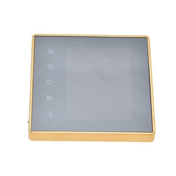 YAHHU Smart Thermostat for Air Conditioner and Underfloor Water Heating AC 220V Programmable Digital Display Controller, Gold (3.94 inches / 10 cm)