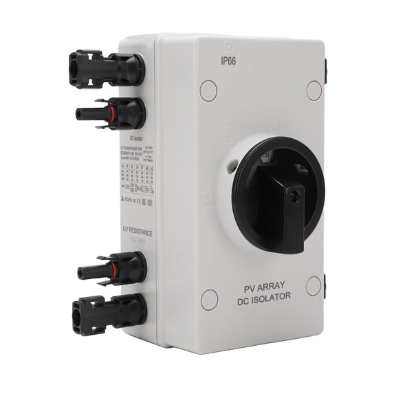 YAHHU Solar Disconnect Switch PV Isolator, IP66 Waterproof, DC 1000V 32A