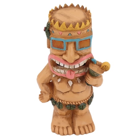 YAHHU Solar Statue Lights Maya Figurine Light Dusk to Dawn Sensor Warm Lighting Resin LED Yard Decorative Light for Patio Garden 2.8x5.9 inches / 7x15 cm