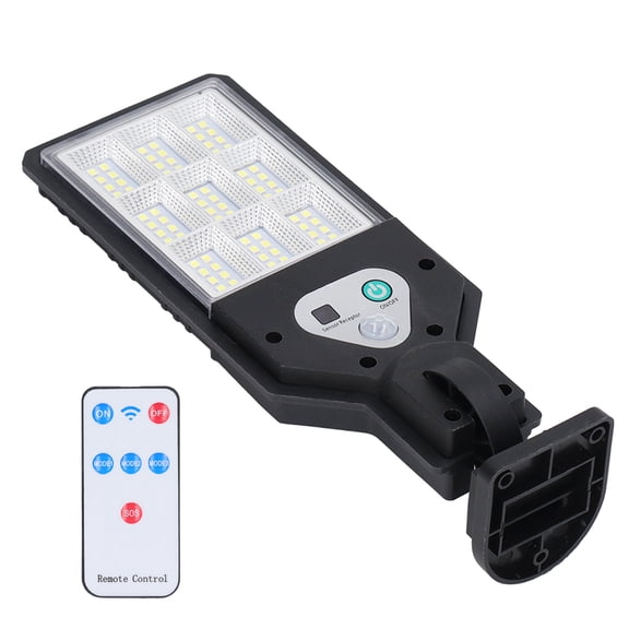 YAHHU Solar Wall Lamp COB LED Flood Light with Remote Control IP64 Waterproof Outdoor Security Light Dusk to Dawn Motion Sensor (8.66 inches / 22 cm)