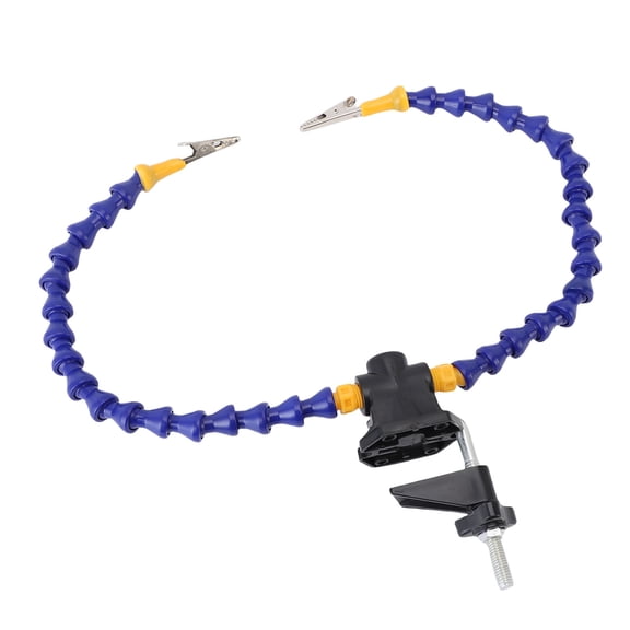 YAHHU Soldering Helping Hands Flexible Arm Welding Clamp Station with Non Slip Base & Table Mount for PCB Testing, Jewelry Crafts, Cellphone & Motherboard Repair (11.8 inches / 30 cm)