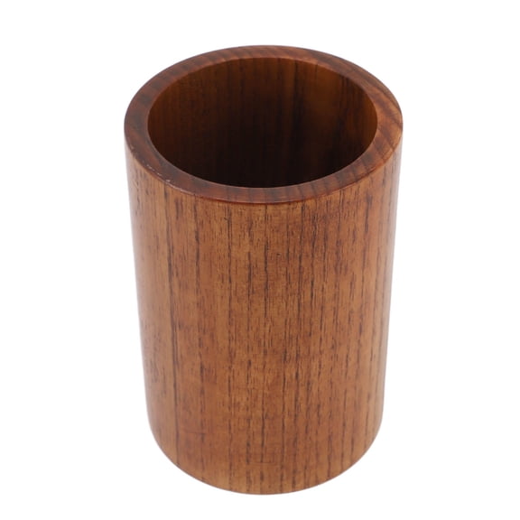 YAHHU Sour Jujube Wood Round Utensil & Chopstick Organizer EcoFriendly, Multifunctional Tableware Storage Bucket