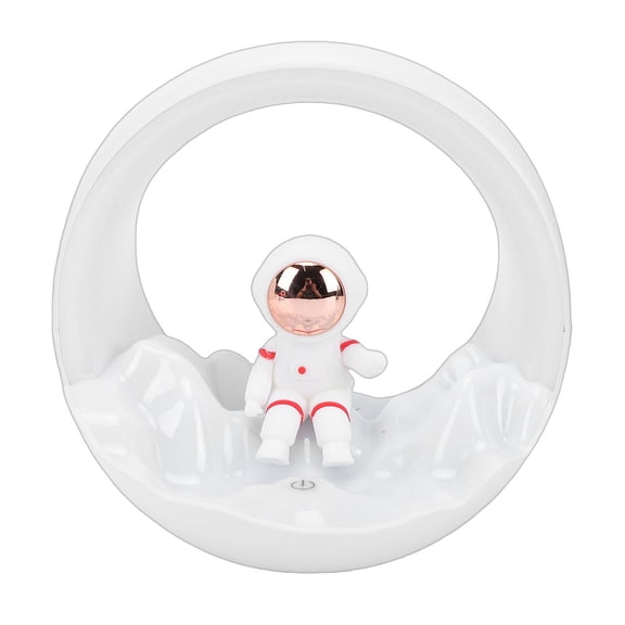 YAHHU Space Night Light USB Rechargeable Dimmable Bedside Lamp Cute Room Decor for Bedroom White 5.71 inches / 14.5 cm