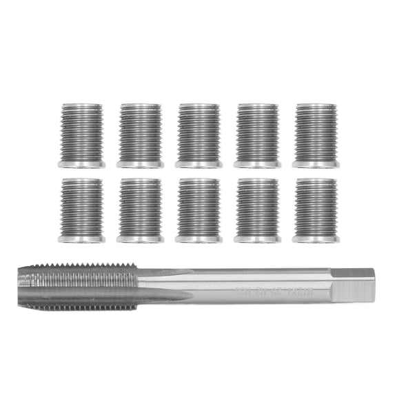 YAHHU Spark Plug Thread Repair Tool M10x1.25 Bolt and M12x1.25 Tap Auto Hardware Kit (5.91 inches / 15 cm)