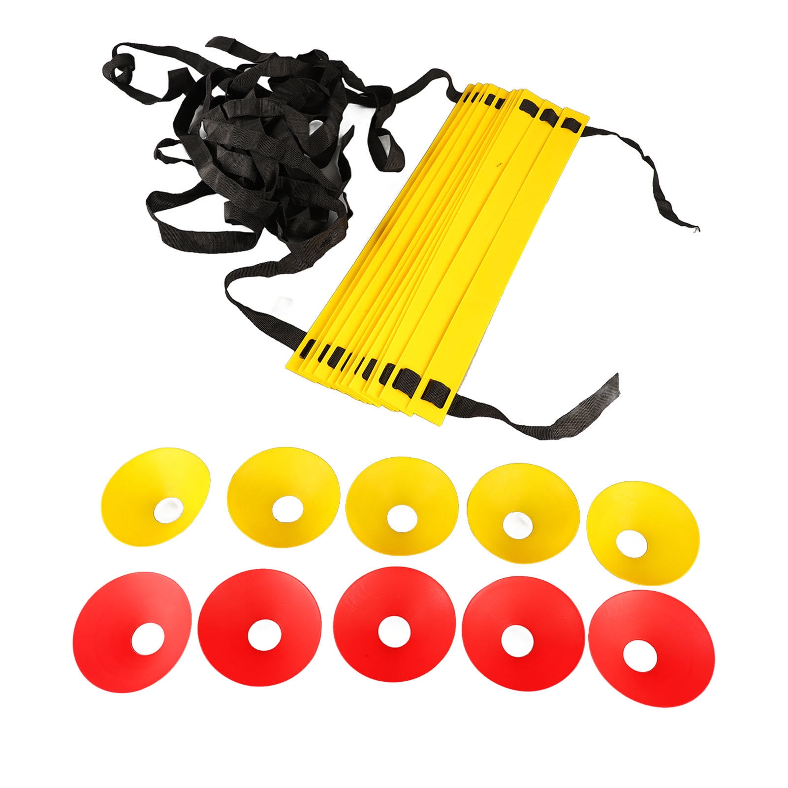 YAHHU Speed Agility Training Kit – Football Ladder, Cones & Jump Pads with Carry Bag, Lightweight, Durable, Indoor/Outdoor Use