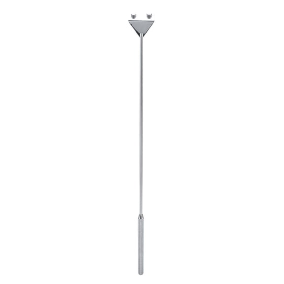 YAHHU Stainless Steel Aquarium Scraper Fish Tank Cleaning Tool with Replaceable Blade, Rust-Proof Plant Tank Algae Scraper, 45cm / 17.7 inches