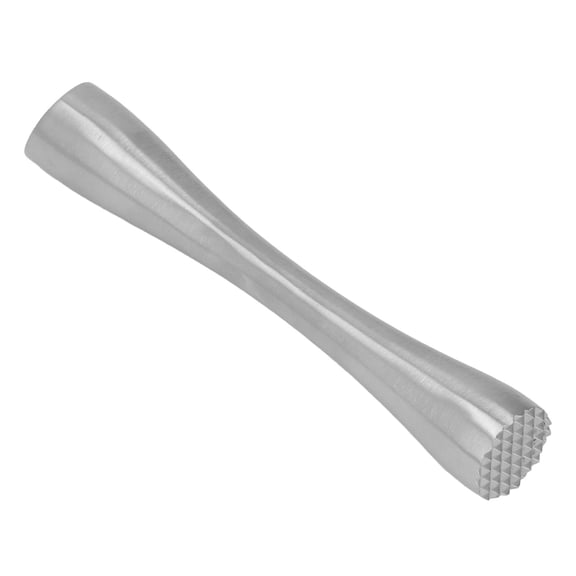YAHHU Stainless Steel Cocktail Muddler Food Grade Ergonomic One Piece Forging Drink Muddler for Kitchen Bar Long Handle Fruit Crusher Ice Churner Professional Bartending Tool, 10.2 inches / 26.0 cm