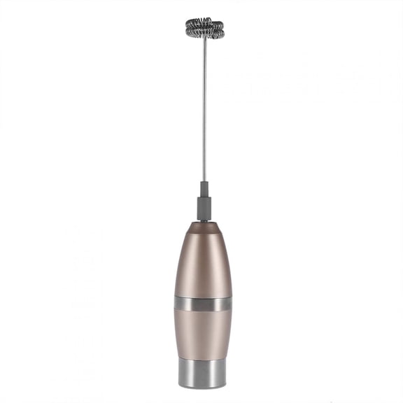 YAHHU Stainless Steel Electric Milk Frother High Speed Handheld Foam Maker Drink Mixer (10.2 inches / 26 cm), Gold Coffee Whisk for Lattes, Cappuccinos, and Hot Chocolate