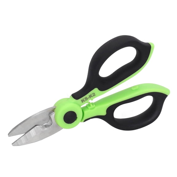 YAHHU Stainless Steel Fiber Optic Stripper & Crimper 4.33"8.66" Tool with Serrated Knife, HighFrequency Heat Treated Blade for Quick Cable Cutting