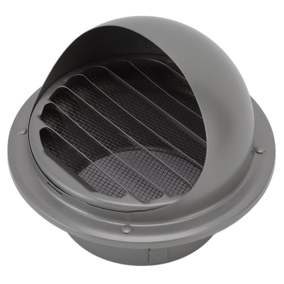 YAHHU Stainless Steel Louvered Wall Vent Waterproof, Windproof, Round Hemispherical Cover, Easy Install, 5.5"5.9" for Dryer, Kitchen, Bathroom & HVAC