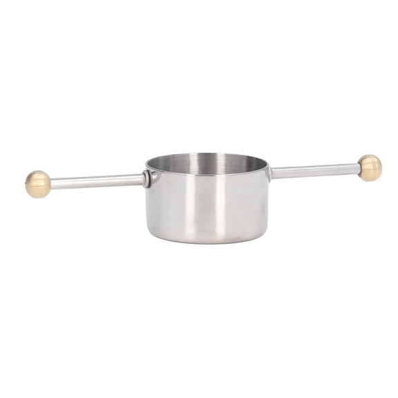 YAHHU Stainless Steel Measuring Cup Multipurpose Double Ball Bartending Double Jigger for Home Bar Cocktail Wine Syrup Measure Cup Essential Mixology Gadget Silver