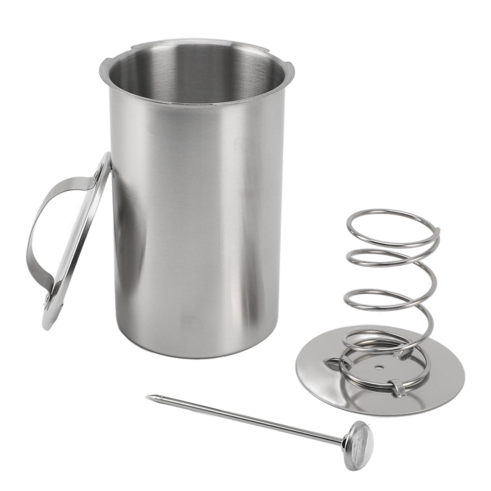 YAHHU Stainless Steel Meat Press with Built‑In Thermometer – Easy‑Use Deli & Vegetable Press for Perfect Flavor