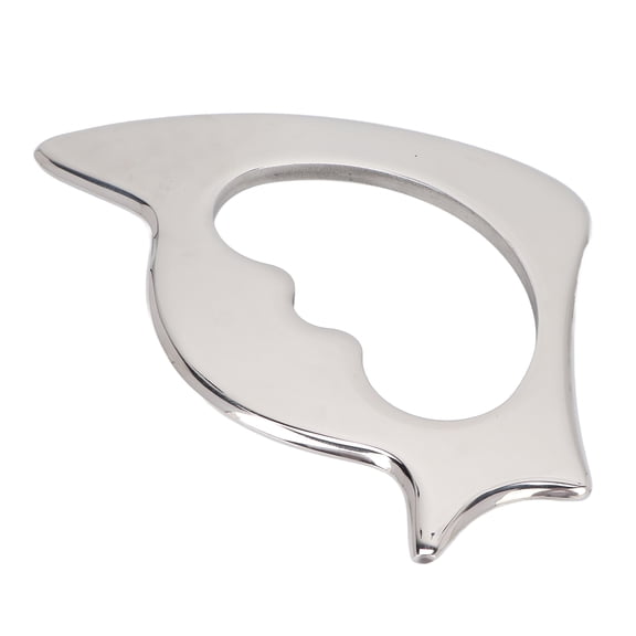 YAHHU Stainless Steel Physical Therapy Gua Sha Muscle Scraper Tool with Storage Bag for Legs Ankles Back Neck Relief Silver