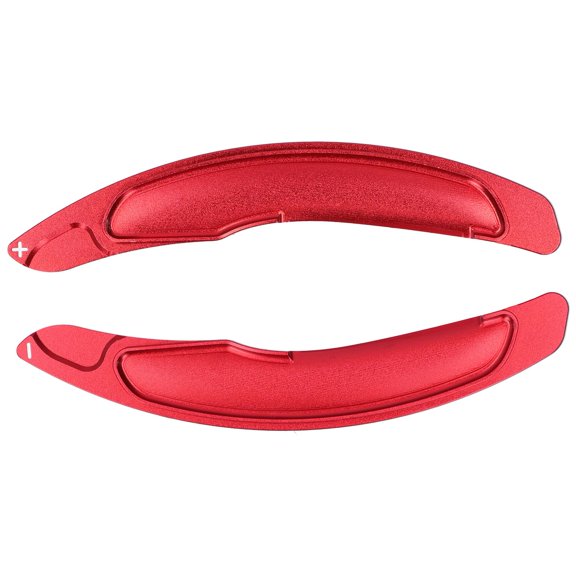 YAHHU Steering Wheel Paddle Shifter Extend Cover Extension Fit For Mitsubishi Lancer Evo X 10 Outlander 2008-2016 Red CNC Aluminium Interior Accessories (7.87 inches / 20 cm)