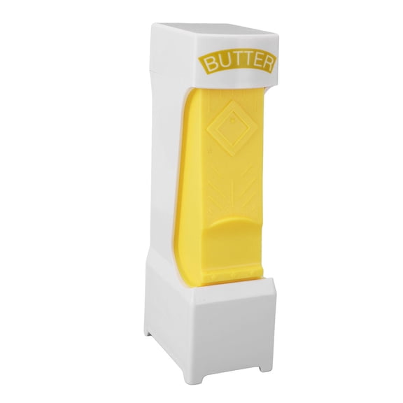 YAHHU Stick Butter & Cheese Cutter 7.9x3.1x2.4in,OneClick ABS & Stainless Steel Dispenser for Fresh Butter, Cheese, and Baking