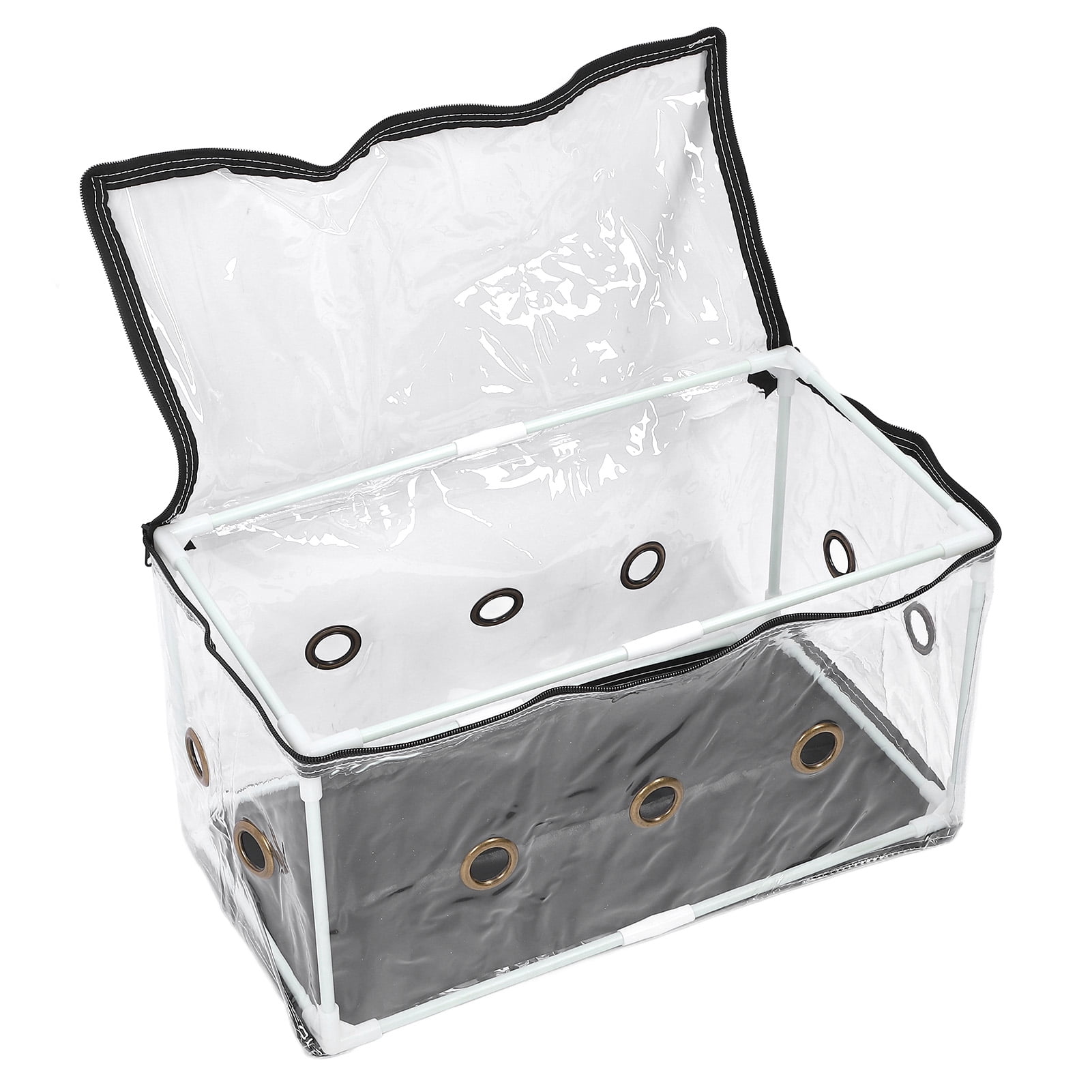 YAHHU Still Air Box Mushroom Mycology Fume Hood Propagation Station PVC Clear Mushroom Grow Tent Kit Planting Bag Set for Home Scientists and Plant Enthusiasts (11.81 inches / 30 cm)
