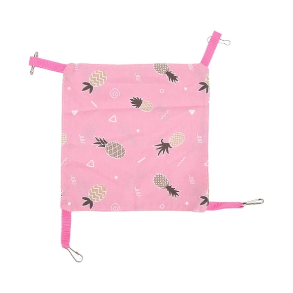 YAHHU Summer Hamster Hammock Breathable Hanging Bed 20x20cm  Soft Cotton, Ventilated, Easy to Hang for Hamsters, Kittens, Chinchillas, 7.9x7.9in