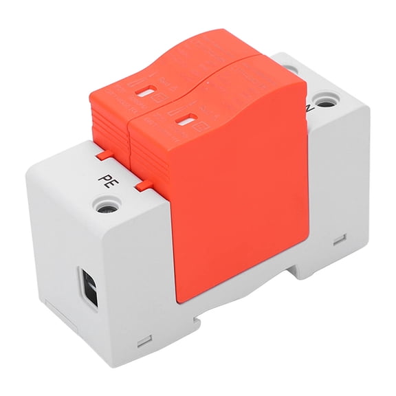 YAHHU Surge Protective Device House Voltage Protector 385V AC 20-40KA 2P, Flame Retardant PC Material DIN Rail Installation Protection For Electrical Equipment Safety (3.94 inches / 10 cm)