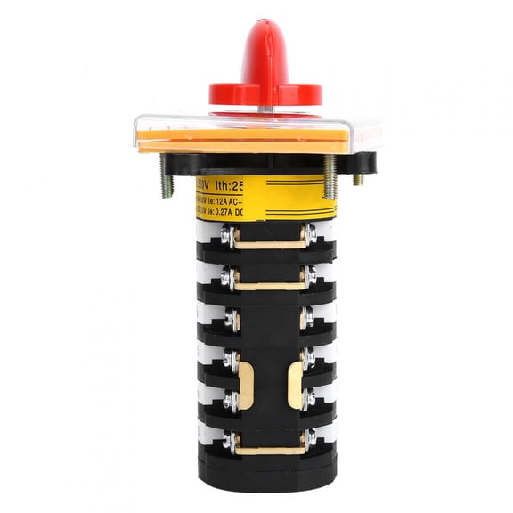 YAHHU T-16EXF64D-6 8-Position Rotary Cam Universal Changeover Switch Selector for Milling Machine, 5.91 inches / 15 cm