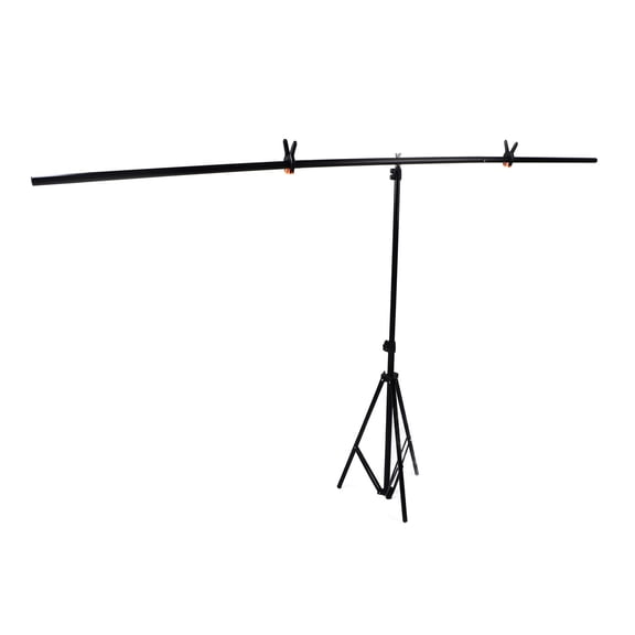 YAHHU T Shape Background Stand Kit with Storage Bag 6.6x6.6ft / 200x200cm Alloy Retractable Strong Backdrop Support System for Photo Studio