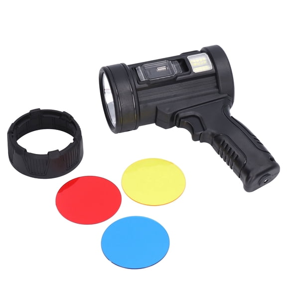 YAHHU T6 Outdoor Solar Power Searchlight Portable LED Flashlight Multifunction Waterproof Adventure Lamp