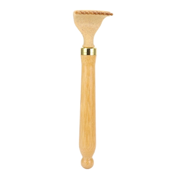 YAHHU Telescoping Bamboo Back Scratcher Ergonomic Handle Extendable Itch Scratching Tool for Men Women Portable Retractable