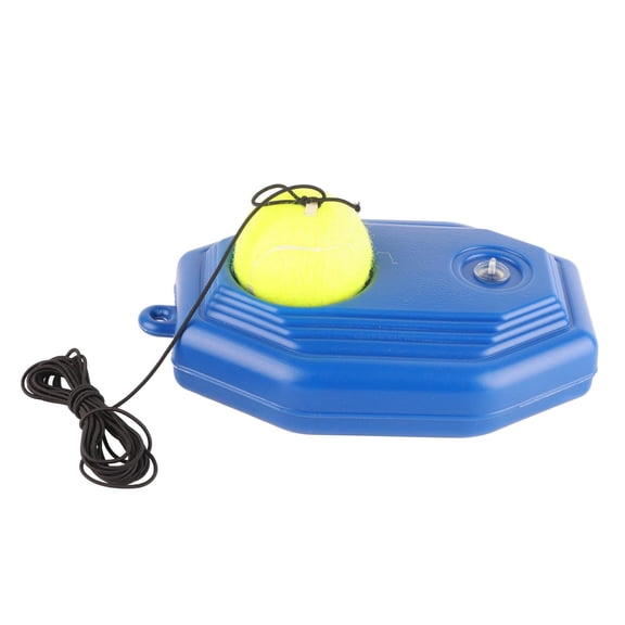 YAHHU Tennis Ball Trainer Base with Elastic Rope, Adjustable Weight Valve, Hanging Ring & Ball Holder Portable SinglePlayer Practice Set