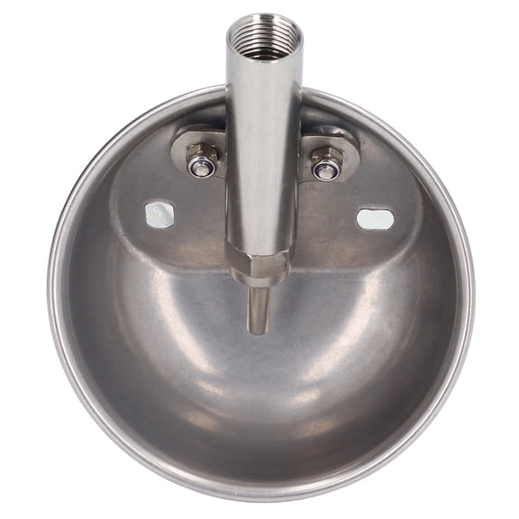 YAHHU Thickened Pig Drinking Water Bowl Automatic Pig Water System Stainless Steel Farming Supplies (5.1 inches / 13 cm)