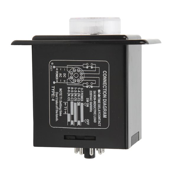 YAHHU Time Relay Digital Display High Accuracy Excellent Workmanship ABS Brass Time Controller 24VDC