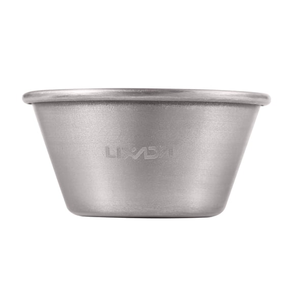 YAHHU Titanium Wine Cup 15ml Mini Outdoor Camping Sake Whiskey Tea Mug Ultralight 0.3 oz / 9g Healthy Eco-Friendly Titanium Metal Single-Wall Cup for Backpacking Picnic