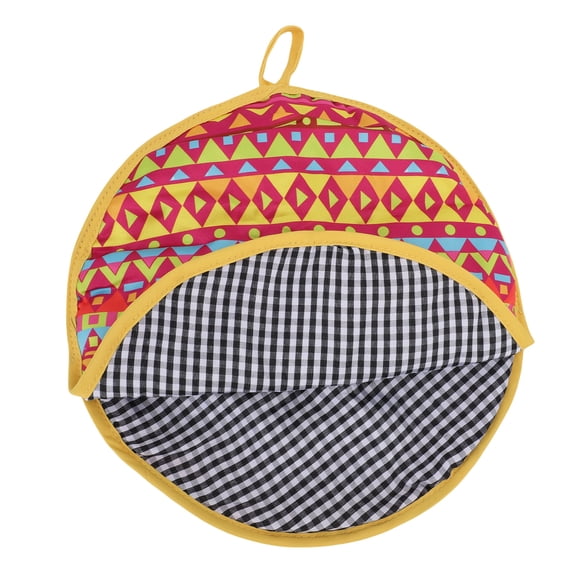 YAHHU Tortilla Warmer Pouch 11.8 Inches / 30 cm Insulated Microwaveable Cloth Holder for Tacos, Naan, Pizza Rolls & Flatbreads, Soft Fabric Pouch for Daily Kitchen Cooking and Serving