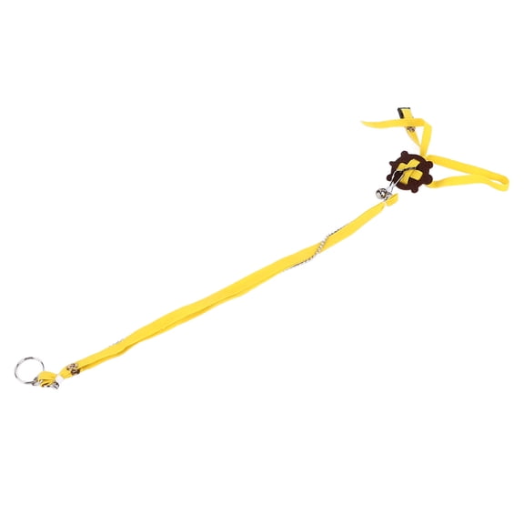 YAHHU Tortoise Harness Strap Safety Control Soft PU Leather Adjustable Lizard Leash for Training Walking With Bell, Small Size (5 inches / 12.7 cm)