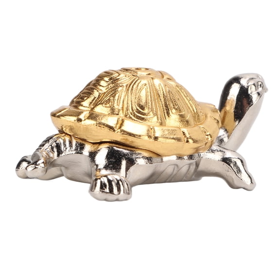 YAHHU Tortoise Shape Metal Incense Holder Backflow Incense Burner for Living Room Office Zen Meditation Decor Easy Clean Unique Ash Catcher Desktop Ornament (1.0 x 1.6 x 0.6 inches)