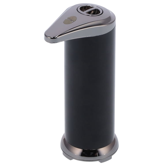YAHHU Touchless Automatic Soap Dispenser, 250ml / 8.45oz Infrared Motion Sensor Liquid Lotion Pump for Kitchen Bathroom, Waterproof Battery Operated Hands-Free Wash Dispenser, Black