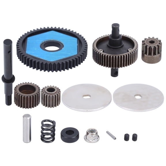 YAHHU Transmission Gears with 13T Motor Gear Fit for Axial SCX10/SCX10 II 90046 90047 RC Car, 1.8 in / 45.7 mm Large Gear, Black