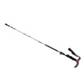 thumbnail image 1 of YAHHU Trekking Pole Hiking Walking Stick 5 Fold Curved Handle Ultra Light for Outdoor Activity Silver Aluminum Alloy 14.5 inches / 37 cm Portable Pole[cite: 1], 1 of 9